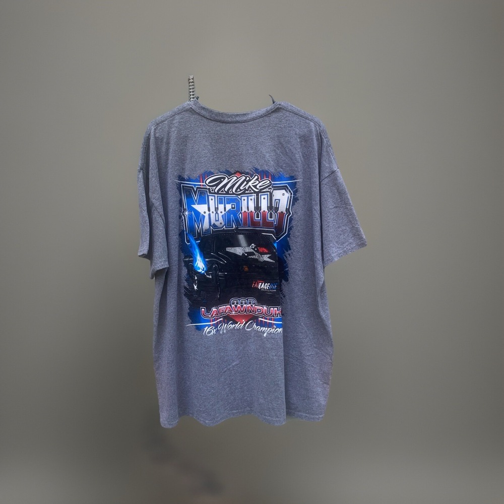 Mike Murillo 16x World Champ T Shirt 2X Gray‎ Drag Racing